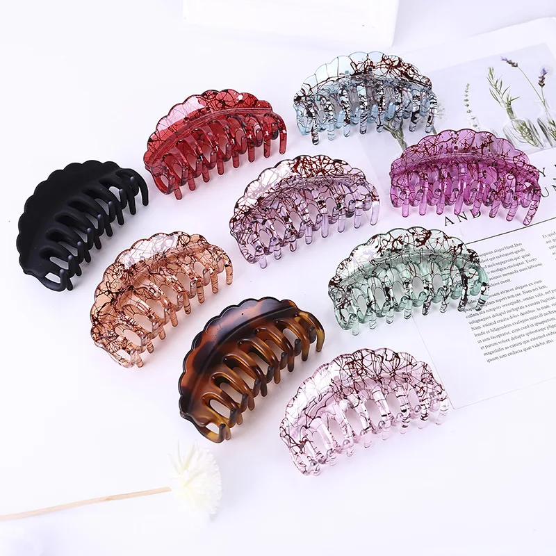 Women Hair Clip Hairpins Candy colors Women Hair Crab Hair Claws Women Make UP Washing Tool Hair Accessories 9.5*5cm