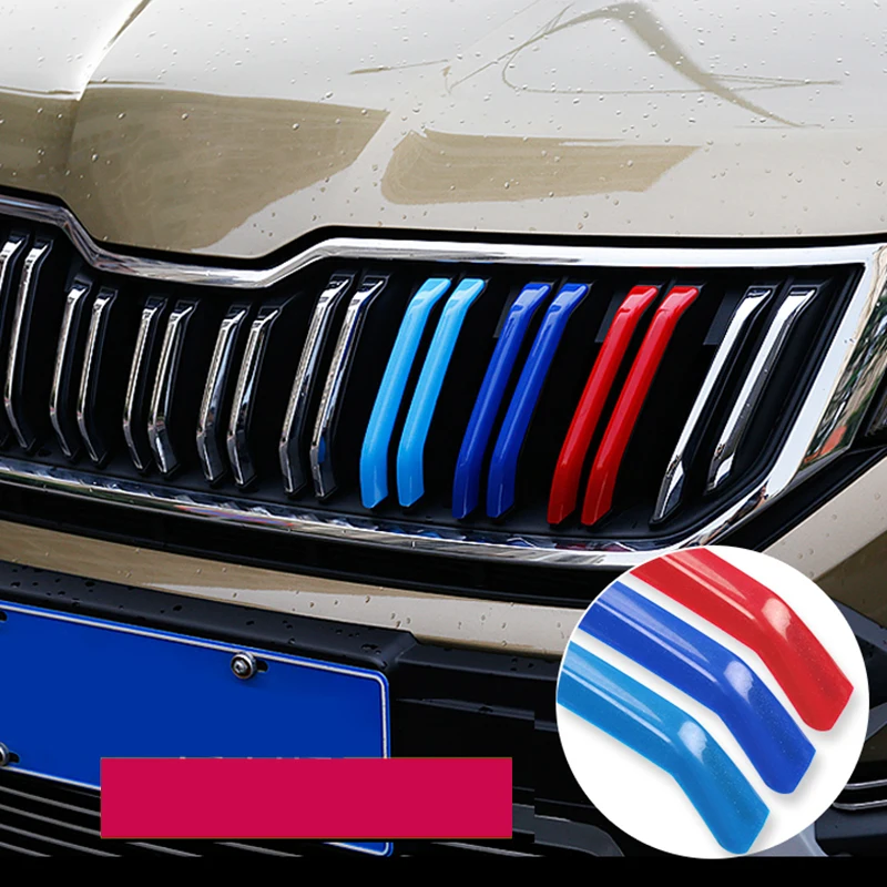 Передняя решетка Lsrtw2017 для Skoda Kodiaq Gt средняя сетчатая полоса отделка внутренние