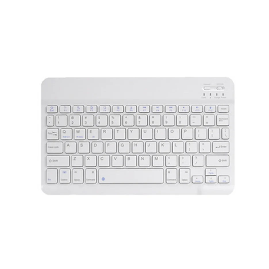 Bluetooth клавиатура крышка чехол для iPad Air3 Mini5 10,2 ''со встроенным карандаш держатель для iPad Air2 Air1 5/6th чехол 9,7'' - Цвет: Only White  Keyboard