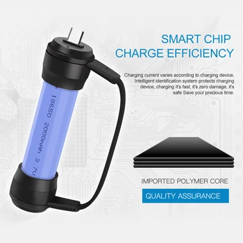 

3.7V 18650 creative charger + charging treasure 5V2A portable carrying Typer-C charging port