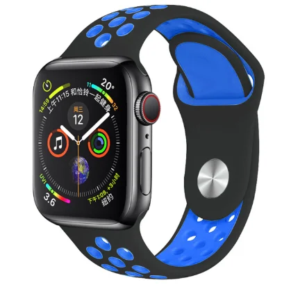 Band for Apple Watch 5 4 3 2 1 42MM 38MM soft Breathable strap Silicone Sports bands for Nike+ Iwatch series 5 4 3 40mm 44mm - Цвет ремешка: 27
