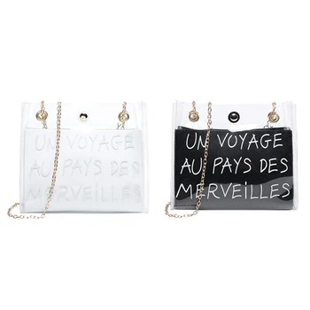 

2 Pcs Fashion Small Shoulder Bag Women Etter Small Crossbody Messenger Bucket Bag Sling Bag Jelly Color Chain Mobile Phone Packe