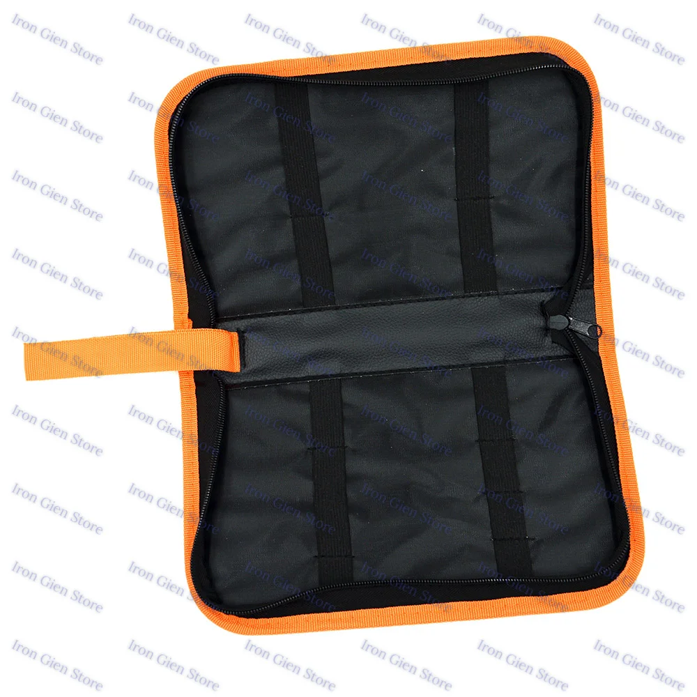 Multi-function Portable Tool Bag Electrician Leather Tool Kit Waterproof  Zipper Design Soldering Tools Repair Hardware Toolkit waterproof tool bag