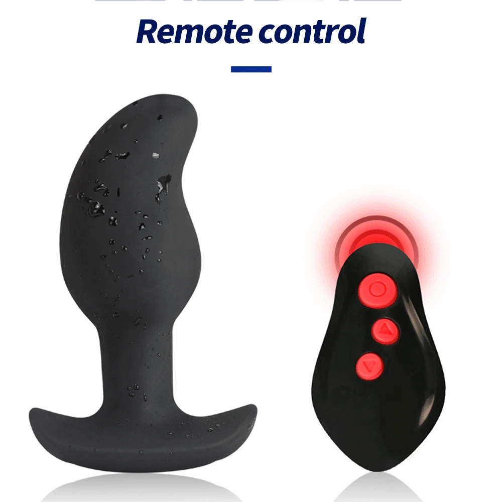 Electro Shock Anal Plug Vibrator Remote Control Dildo Vibrator E-stim G-spot Men Prostate Massage Big Butt Plug Vibrator Sex Toy - 5