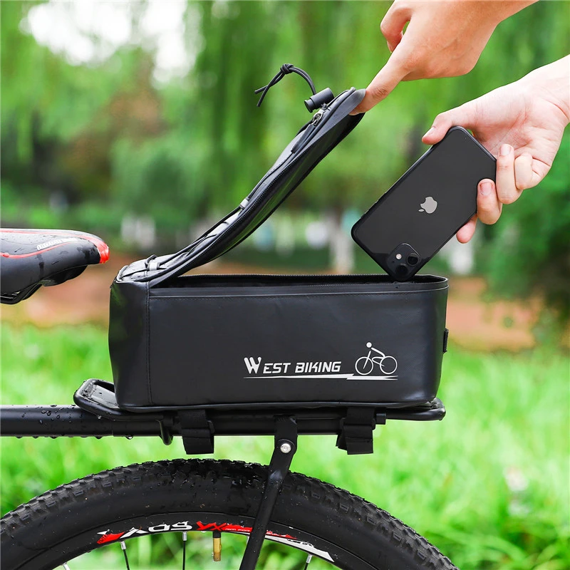 WEST BIKING – sac de coffre de vélo électrique 4l, imperméable,  réfléchissant, porte bagages de voyage, porte selle de cyclisme | AliExpress