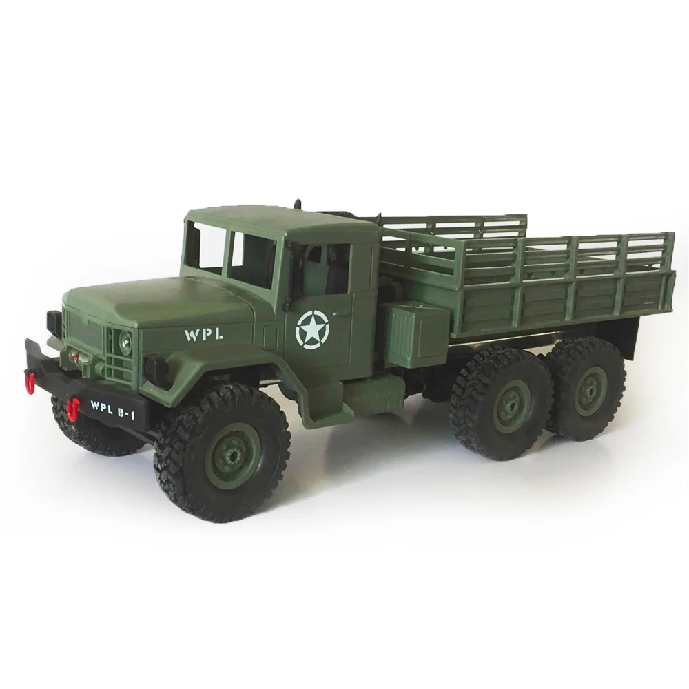 WPL 1/16 военный Радиоуправляемый грузовик электрический автомобиль 6WD внедорожник с беспроводным пультом дистанционного управления детский автомобиль подарок на день рождения - Цвет: Army Green