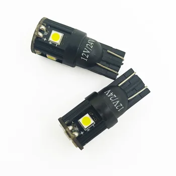 

10pcs T10 w5w LED Truck Bulbs Clearance Light Brake Turn Signal Wedge Side Tail Parking Door Map Lighting 24V Lorry Lamp