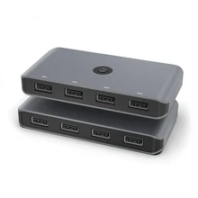 Commutateur KVM USB, moniteur de partage de commutateur USB, clavier souris pour PC, imprimante 4 dispositifs de partage HUB