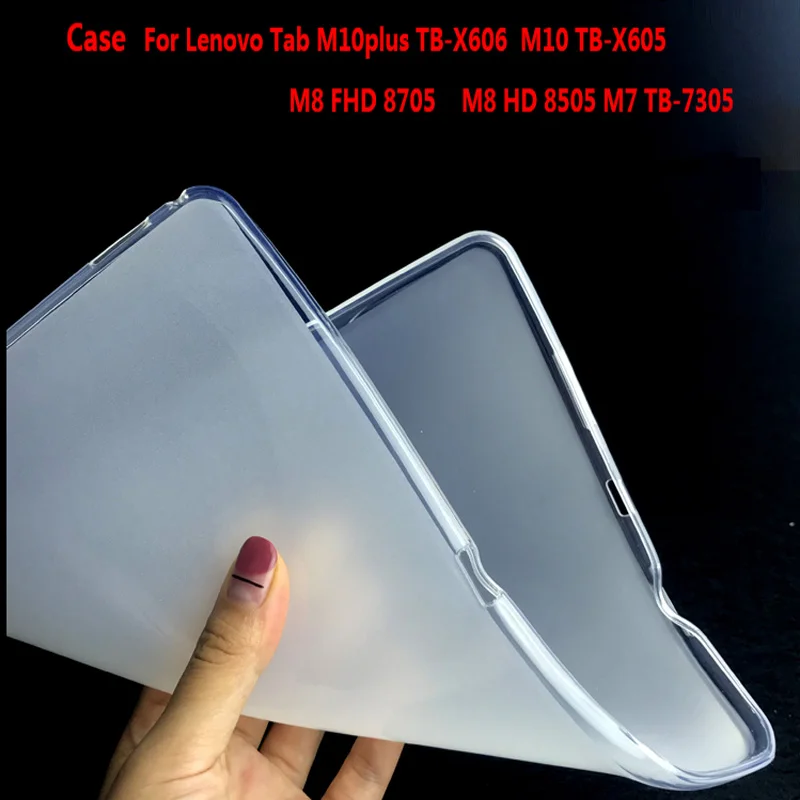 

Soft TPU Case For Lenovo Tab TB-X605 M7 M8 M10 plus 10.3 FHD TB-X606 Silicone Tablet Transparent Back Cover Tb-7305x Tb-7305i