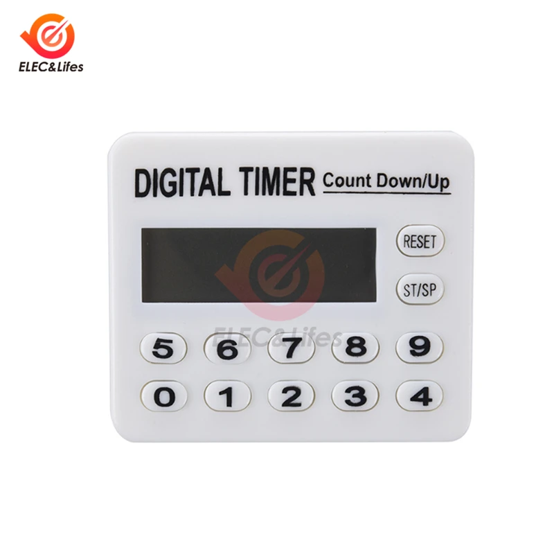 Description Picture 5 of itemLCD Digital Kitchen Timer Square Kitchen Countdown Alarm Clock Sleep Stopwatch Clock Timer 12 Key For Cooking Baking Sports Game