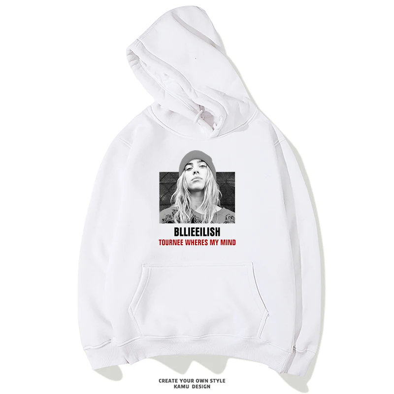 Уличная толстовка с капюшоном billie eilish женские толстовки принтом хип-хоп ropa mujer