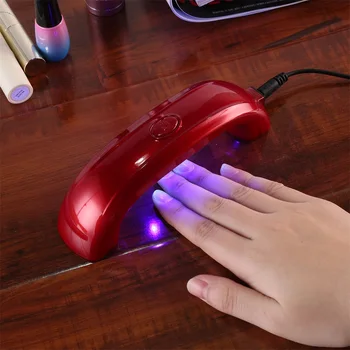 

9W USB LED Lamp Light ABS Nail Dryer Cure Ultra Fast and Quiet Regular Gel Portable Mini Size Time Setting Low Wattage