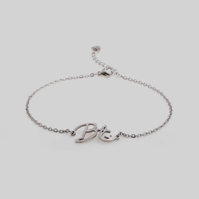 

[MYKPOP]Hot Accessories - KPOP Name Logo Chain Bracelet Ankle Bracelet KPOP Bangtan Fans Collection SA19102401
