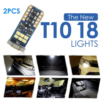 

18 SMD LED Bulbs Car Dome Reading Clearance Light 2pcs Canbus T10 Wedge Bulbs Outdoor Anti-resistance Repairing Parts