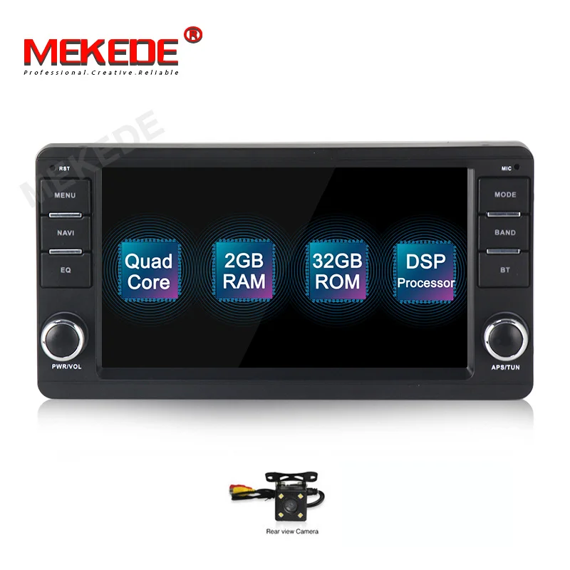 MEKEDE 7 дюймов Android 9,0 2+ 32G DSP автомобильный dvd-плеер для Mitsubishi Outlander Мультимедиа gps навигация wifi BT - Цвет: 32G DVD CAMERA