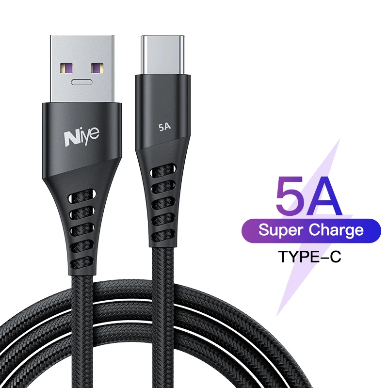 Niye USB C кабель для быстрой зарядки Type Xiaomi Mi Redmi Note 8 9 10 Samsung LG Pixel Huawei зарядный