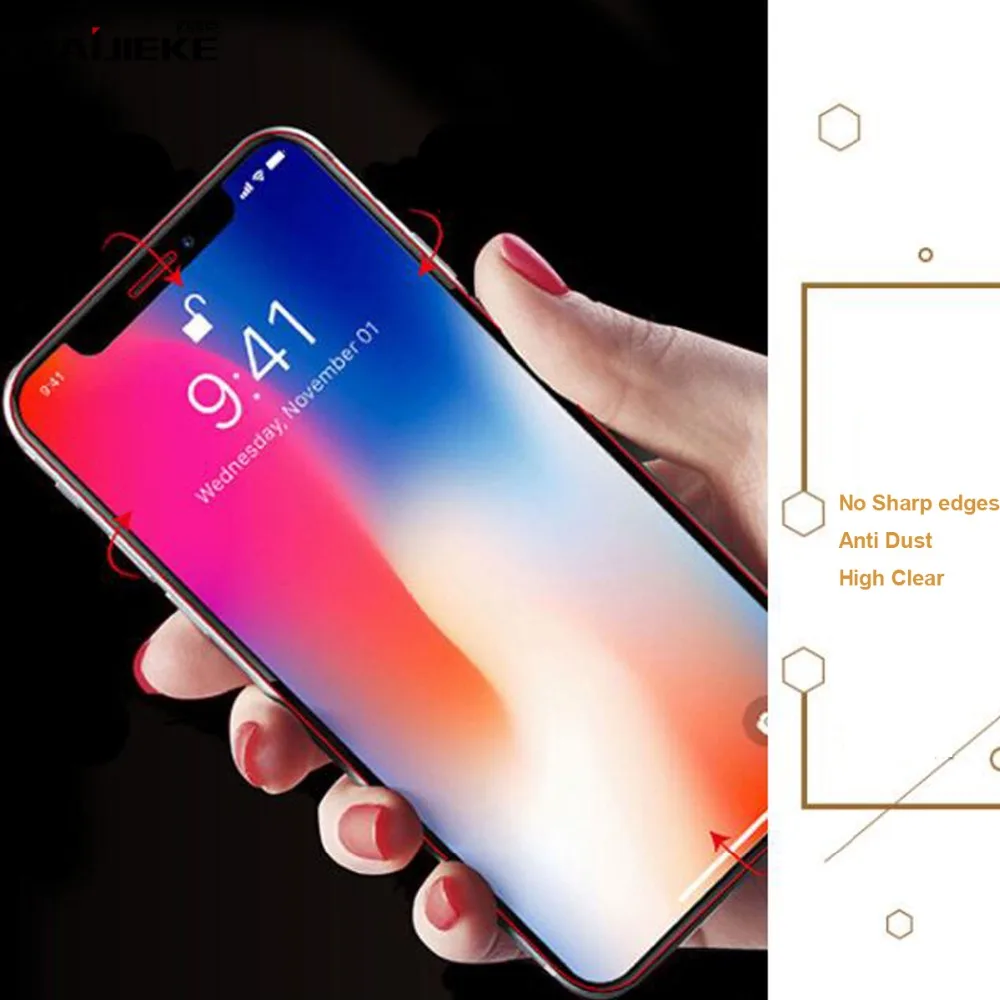 50 комплектов Гидрогелевая пленка для iPhone 11 pro полноразмерная Защитная пленка для экрана iPhone 11 pro max X Xs max Xr Nano shape Memory