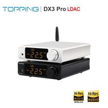 TOPPING DX3 PRO LDAC HIFI DSD DAC Bluetooth Amplifier AK4493 OPA1612 DSD512 XMOS XU208 Decoder USB DAC with Headphone Amp output