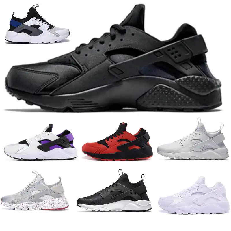 white black and purple huaraches