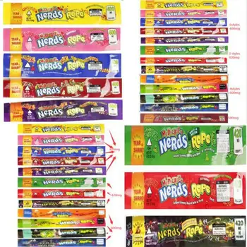 

2020 Mix 4 14 Types Medicated Nerds Rope Empty Packaging Bas Nerds Rope Candy Nerdsrope Gummies Bag Three Edge Sealing Bag Foil