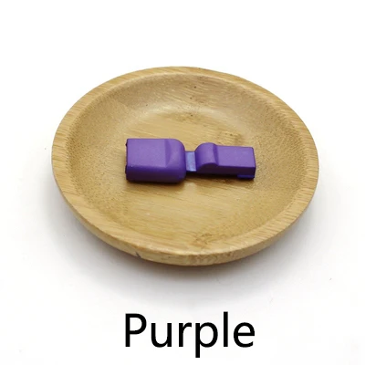 Purple Meetee 25/50 шт. 14X17 мм Цветной Пластик Весна хвост Зажим Туфли с ремешком и пряжкой регулируемая застежка фиксаторы уход за кожей лица маска замок для шнура DIY Швейные аксессуары - Цвет: Purple