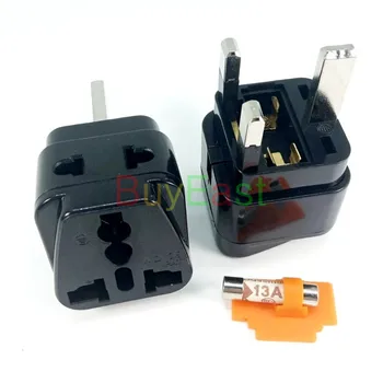 

Lot 5 UK British HongKong Travel Adapter Type G, 2 Way Outlet BS1363 13 Amp Fused Change US/UK/AU/EU/China/Japan to UK plug