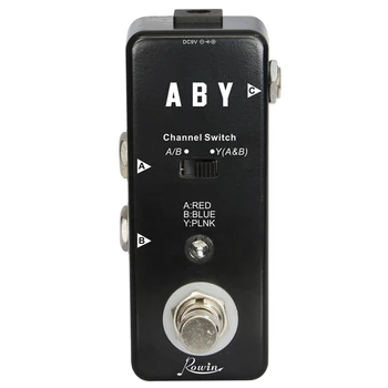 

Rowin Vintage Line Guitar Effect Pedal Classical True Bypass Design Full-Featured Line Selection Single Block Guitar