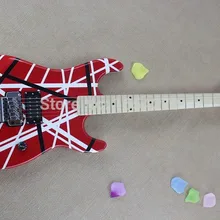 Новое поступление, брендовая гитара kramer 5150, красная и белая электрогитара серии EVH ARI tremolo, 150604