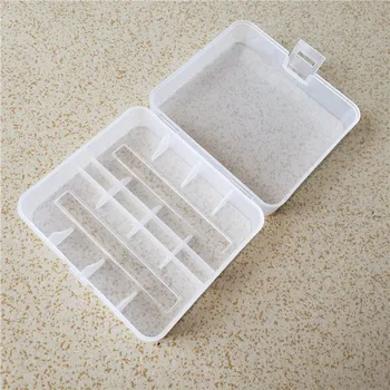 

8pcs 26650 battery storage box transparent PP material 2*26650 battery box storage box protection box