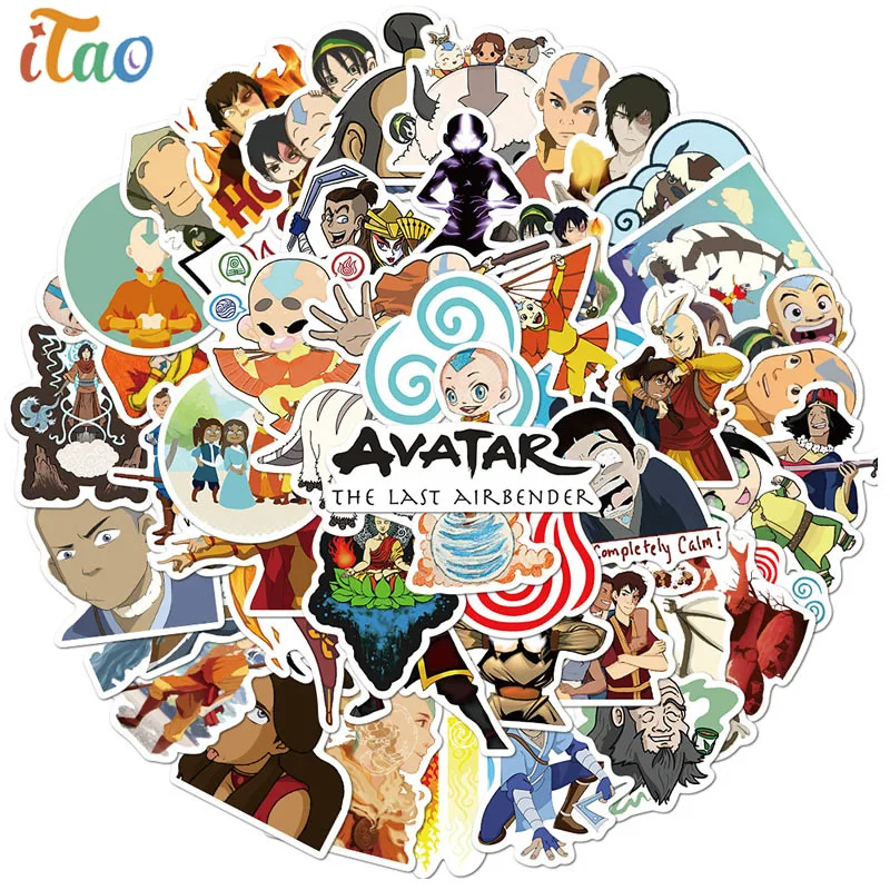 Случайные/упаковка аниме Аватар последние наклейки Airbender ноутбук багаж мотоцикл