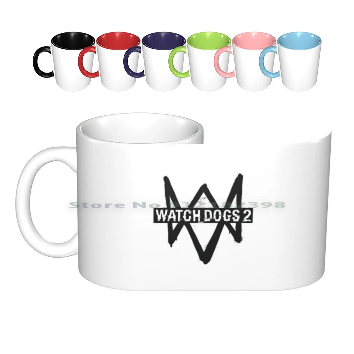 2 Logo Tazze In Ceramica Tazze Da Caffè Tazza Da Tè Al Latte Orologio _ Dogs Watch 2 2 Gioco Virus Tendenza Creativa Tazza Da Regalo Vintage