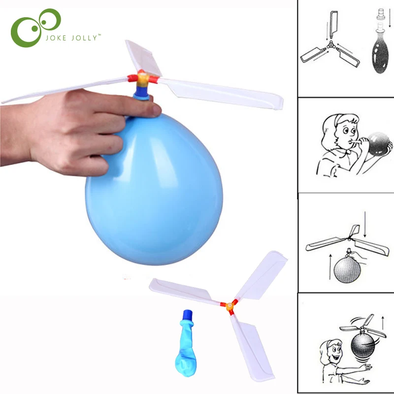 

1/5Pcs Children's Puzzle Plane Balloon Plane Balloon Flying Saucer Balloon Helicopter Outdoor Toy LXX