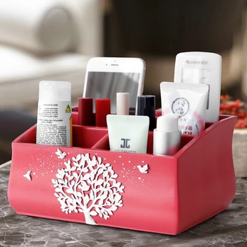 

Home Office Desktop Multi-functional Storage Box Remote Stand Desk Organizer Office Table Accessories Home Organization Storage