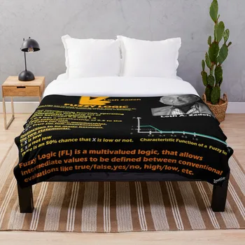 

Fuzzy Logic And Lotfi Zadeh Throw Blanket Soft Sherpa Blanket Bed Sheet Single Knee Blanket Office Nap Blanket