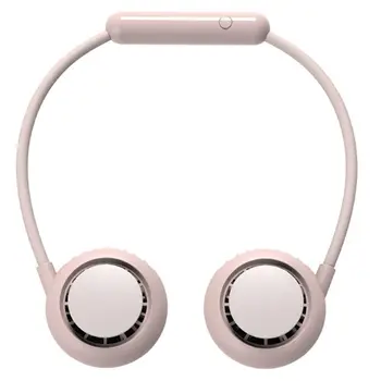 

Portable Hanging Neck Fan 360° Rotation Cooling Fan Low Noise Strong Airflow Cooler 3 Speed Adjustable