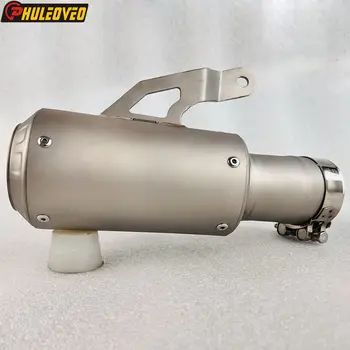 Titanium Alloy S1000RR 19-23 S1000R 21-23 Motorcycle Exhaust Escape Link Pipe Slip-on Muffler with Net for BMW S1000R S1000RR