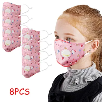 

8PC Mask Unisex kids mask Washable Reusable child mask protective mask for face With Eye Shield mascarilla reutilizable 729