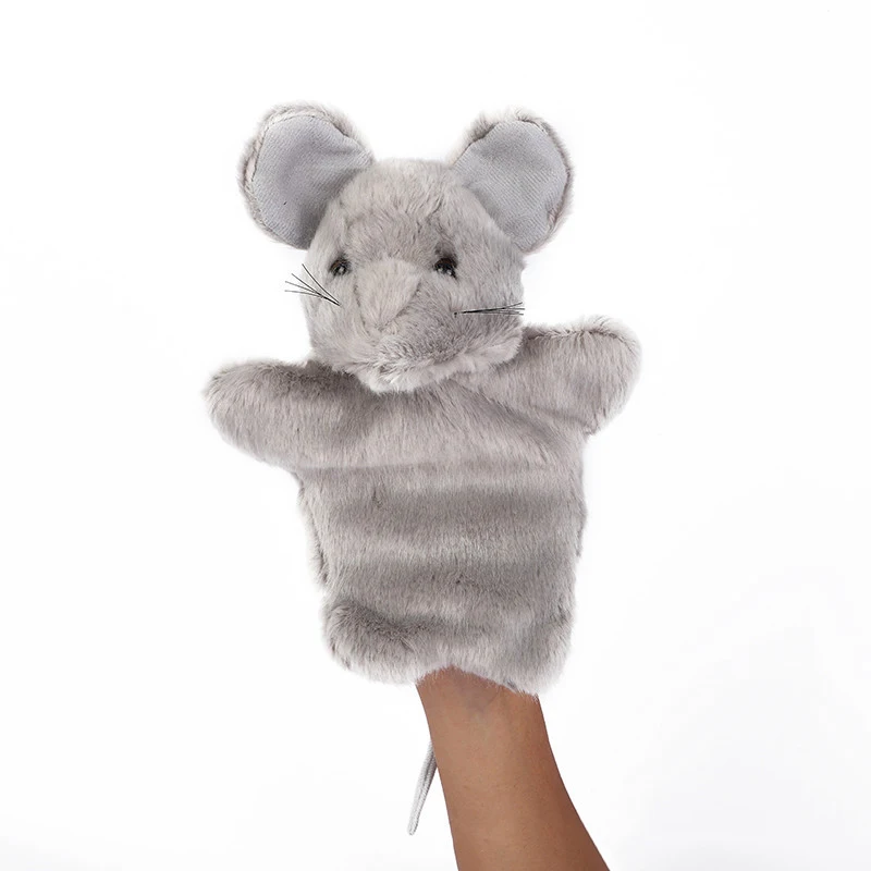 Милые животные панда ручная кукла марионета плюшевый медведь марионетка куклы реквизит плюшевая ручная кукла куклы игрушки для детей DR21 - Цвет: B