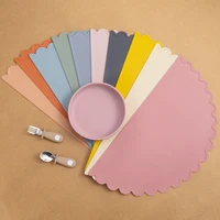 New Cartoon Hedgehog Shape Silicone Baby Placemat Newborn Feeding Solid Food Dishes Plate Table Mat Children's Tableware 2