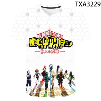 

2020 men and women new casual short-sleeved fashion my hero academia 3D printed street children's clothing cool T-shirt