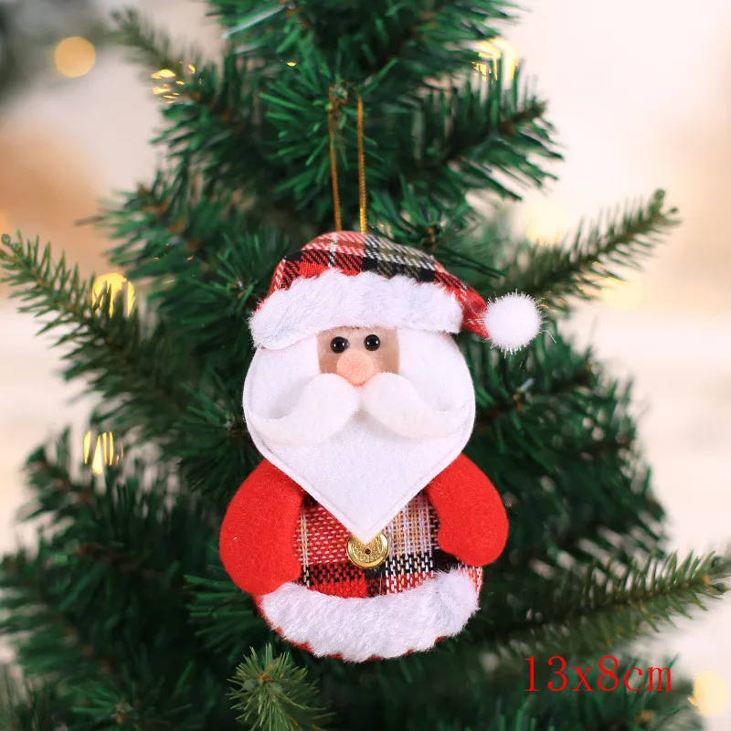Новинка года, новогодние украшения, кукла Санта Клауса, снеговика, Navidad, рождественские украшения для дома, Natal Noel Natal Gfits - Цвет: style1-25-santa
