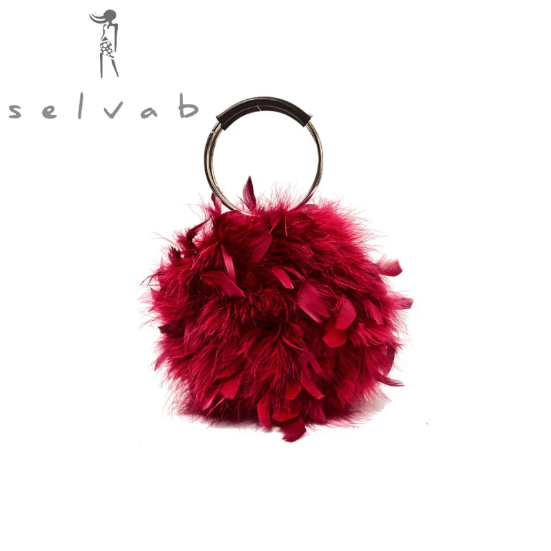 

Europe and the United States new pearl fur bag Korean style chain small round bag luxury handbag designer shoulder Messenger bag