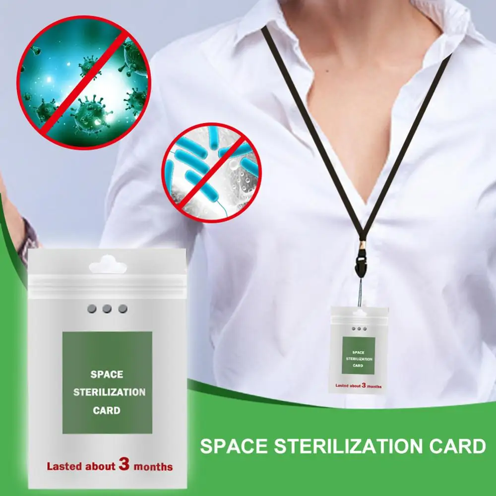 

Portable Antibacterial Bacterial Card Space Air Purification Protection with Card Lanyard