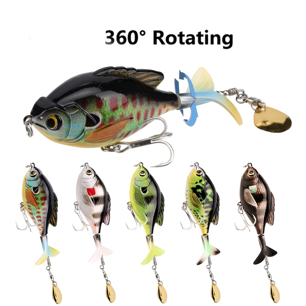 1Unit Whopper Popper 9.5Cm/16.9G Topwater Fishing Lure Artificial Bait Hard Plopper Soft 360 Rotating Tai Fishing Lure Wobblerr