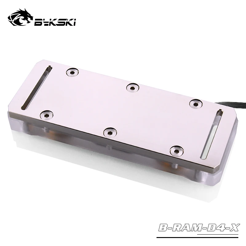 Bykski RAM Water Cooling Block use for Dual Channel 2pcs RAM or 4 Channel 4pcs RAM 3