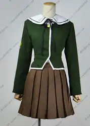 Danganronpa2 аниме мультфильм Cos Fujisaki Chihiro Cos Девушки Женщины Ежедневно японская школьная форма косплей костюм