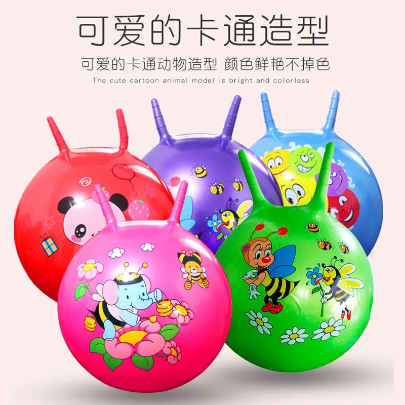 

Toy Children Jump Ball Bouncing Ball Large Size Ball Knob Outdoor Sports Inflatable Elasticity Thick Explosion-Proof