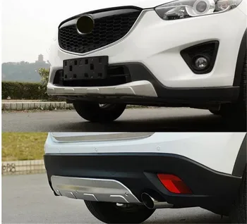 

Stainless steel front and rear Bumper Protector Skid Plate cover FOR Mazda CX-5 CX5 year 2012 2013 2014 2015 2016 Car styling