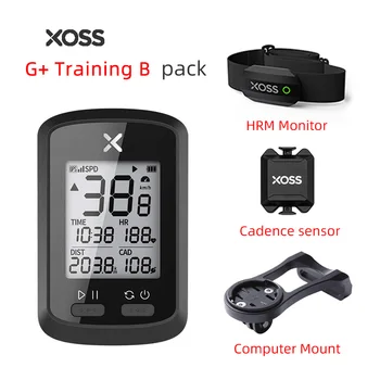 XOSS-ordenador inalámbrico para bicicleta G +, con GPS, velocímetro, resistente al agua, Bluetooth ANT +, con cadencia