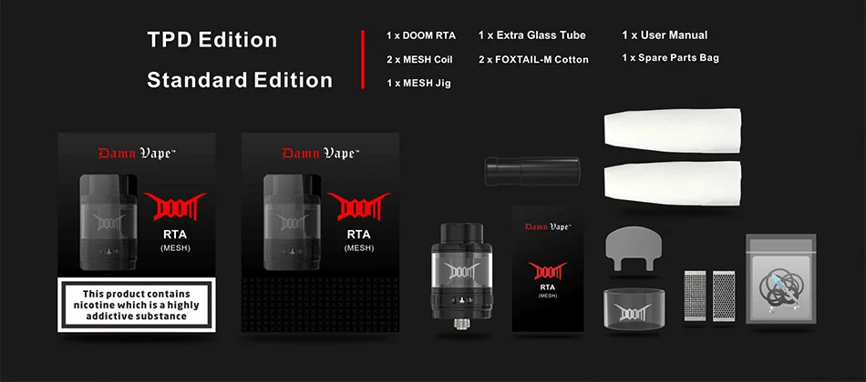 Damn Vape DOOM Mesh RTA 4ml